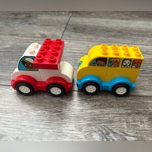 LEGO DUPLO My First Race Car AND My First Bus